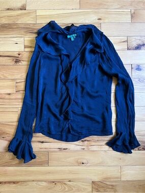 Vintage Lauren by Ralph Lauren 100% silk blouse